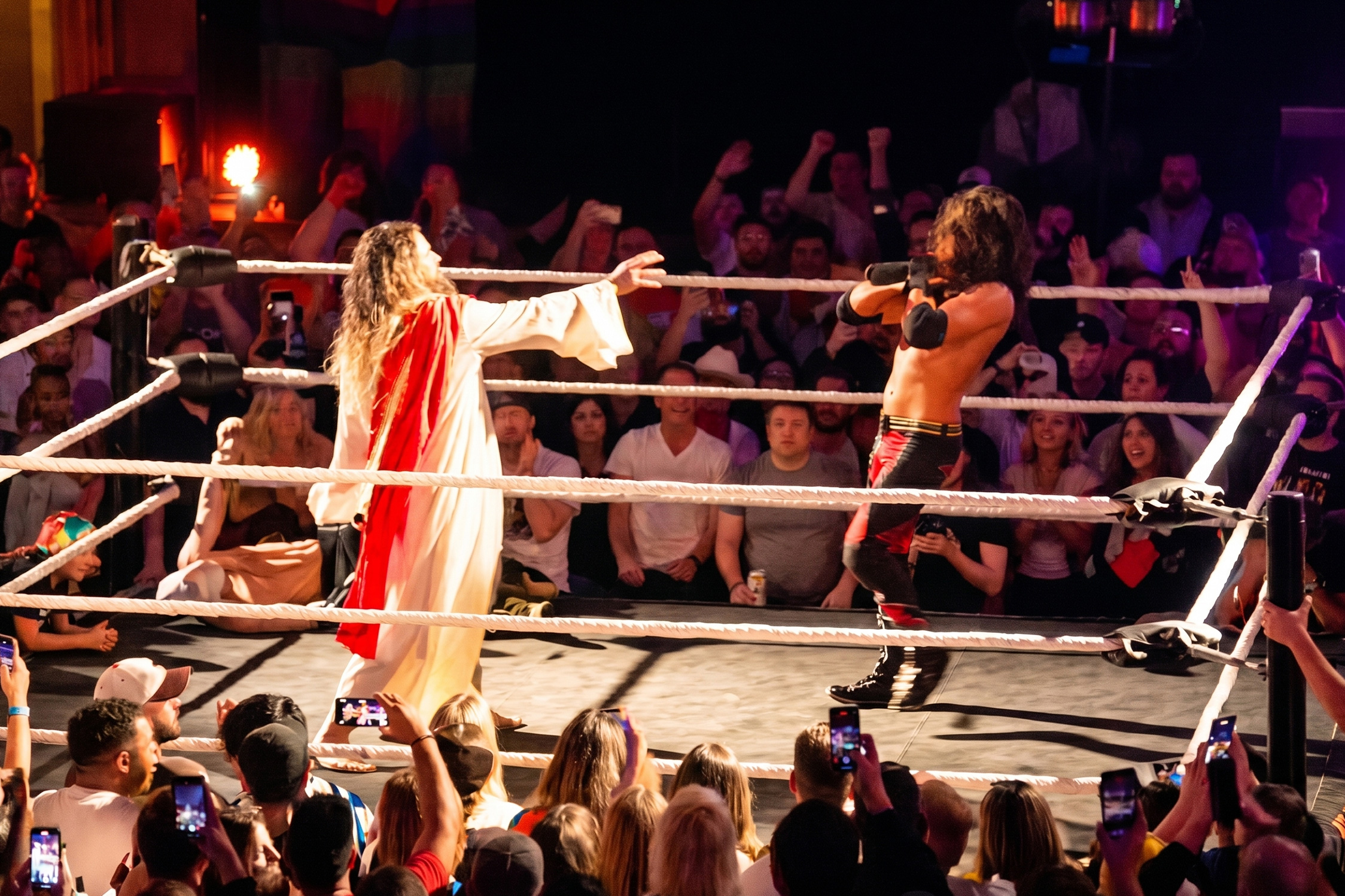 A Wrestler Named Jesus Is Winning Matches Without Laying Hands on Anyone
